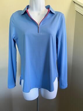 Womens Peter Millar Golf 1/4 Zip Pullover Size S Blue #481